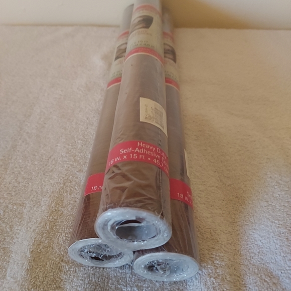 Con-Tact Ultra Self-Adhesive Covering 18in × 15ft Cherry 3 Rolls New In Wrapping - Picture 5 of 5